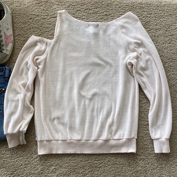 Young Fabulous & Broke Jacee Velour Top in Cream - Picture 6 of 10